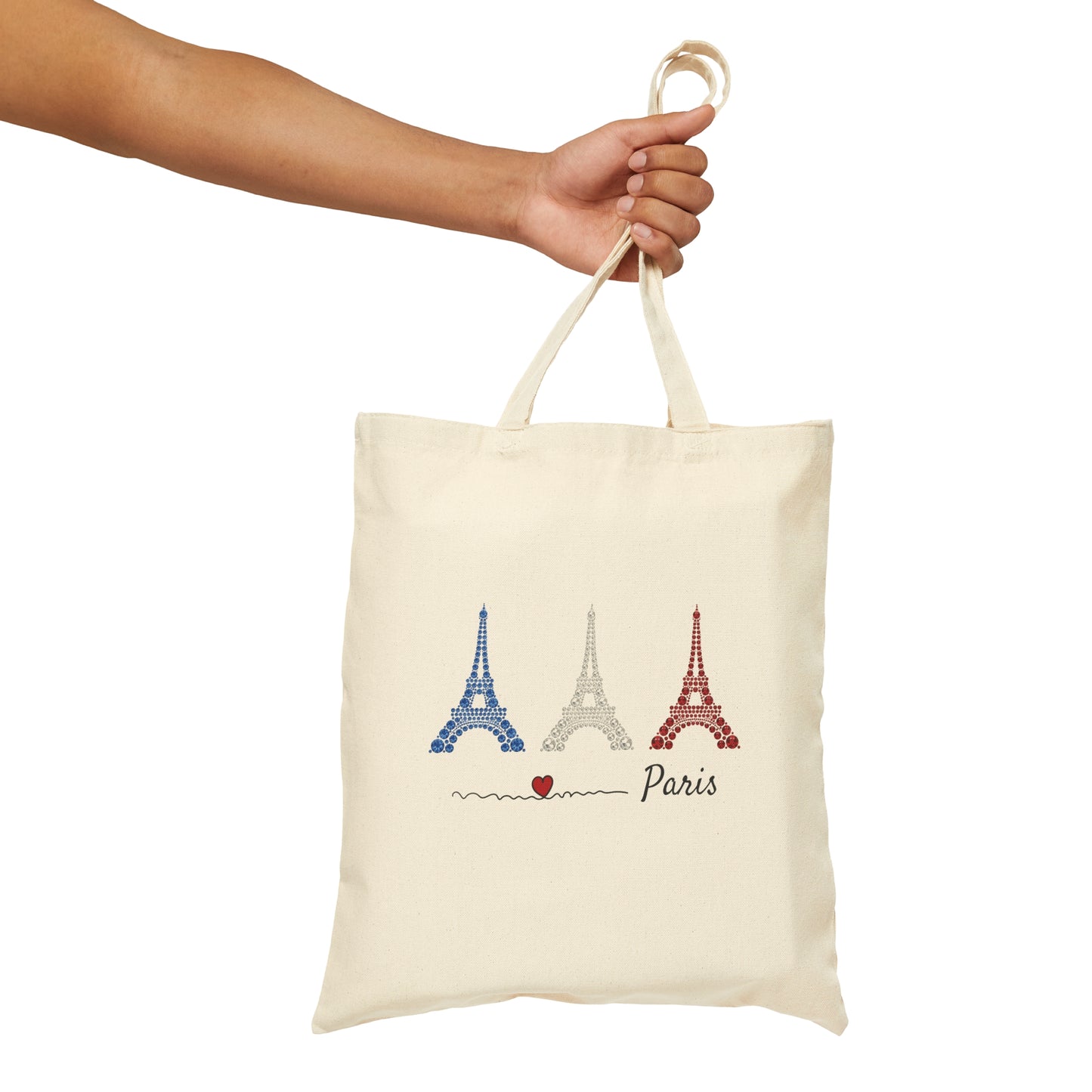 Paris Cotton Canvas Tote Bag, Eiffel Tower Tote Bag, Eiffel Tower Bag, I Love Paris Bag, France Tote Bag