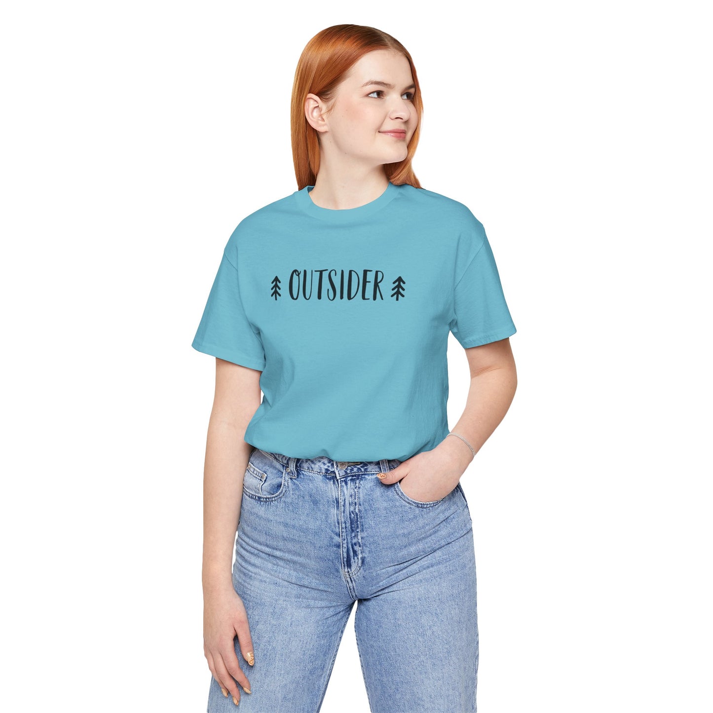 Outsider Short Sleeve Tee, Outdoors T-Shirt, Pine Tree T-Shirt, Outdoors T-Shirt, Outsider Tee