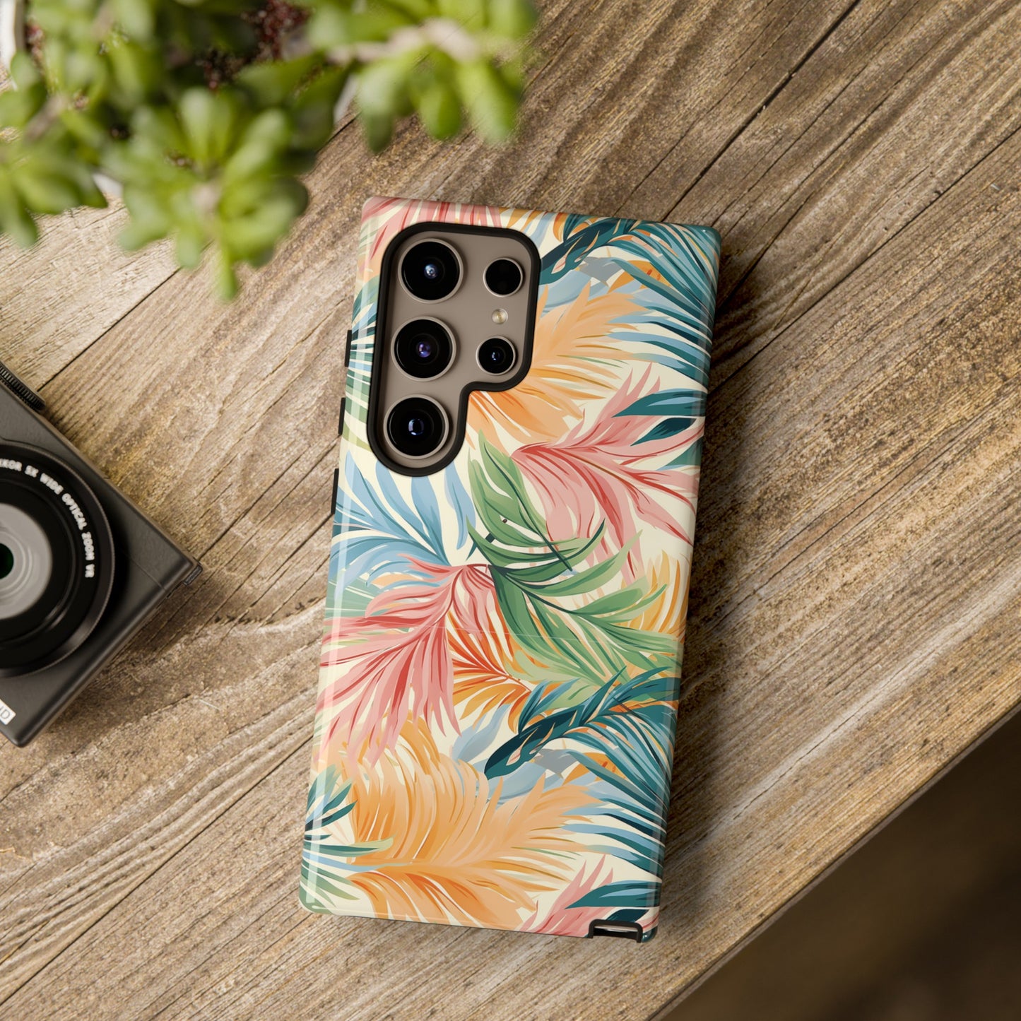 Tropical Leaf Tough Cell Phone Case | Apple, Samsung and Google Tropical Cell Phone Case